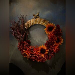 Autumn Harvest Floral Wreath